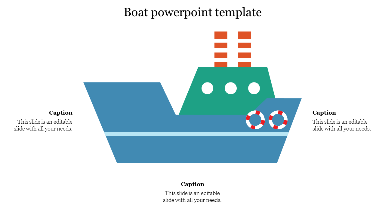 Boat powerpoint template